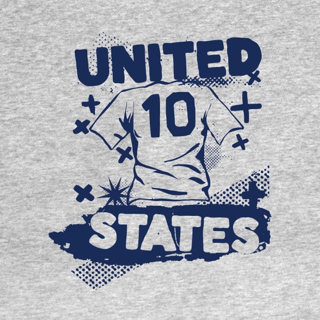 Vintage American Soccer // Retro Grunge USA Soccer by SLAG_Creative